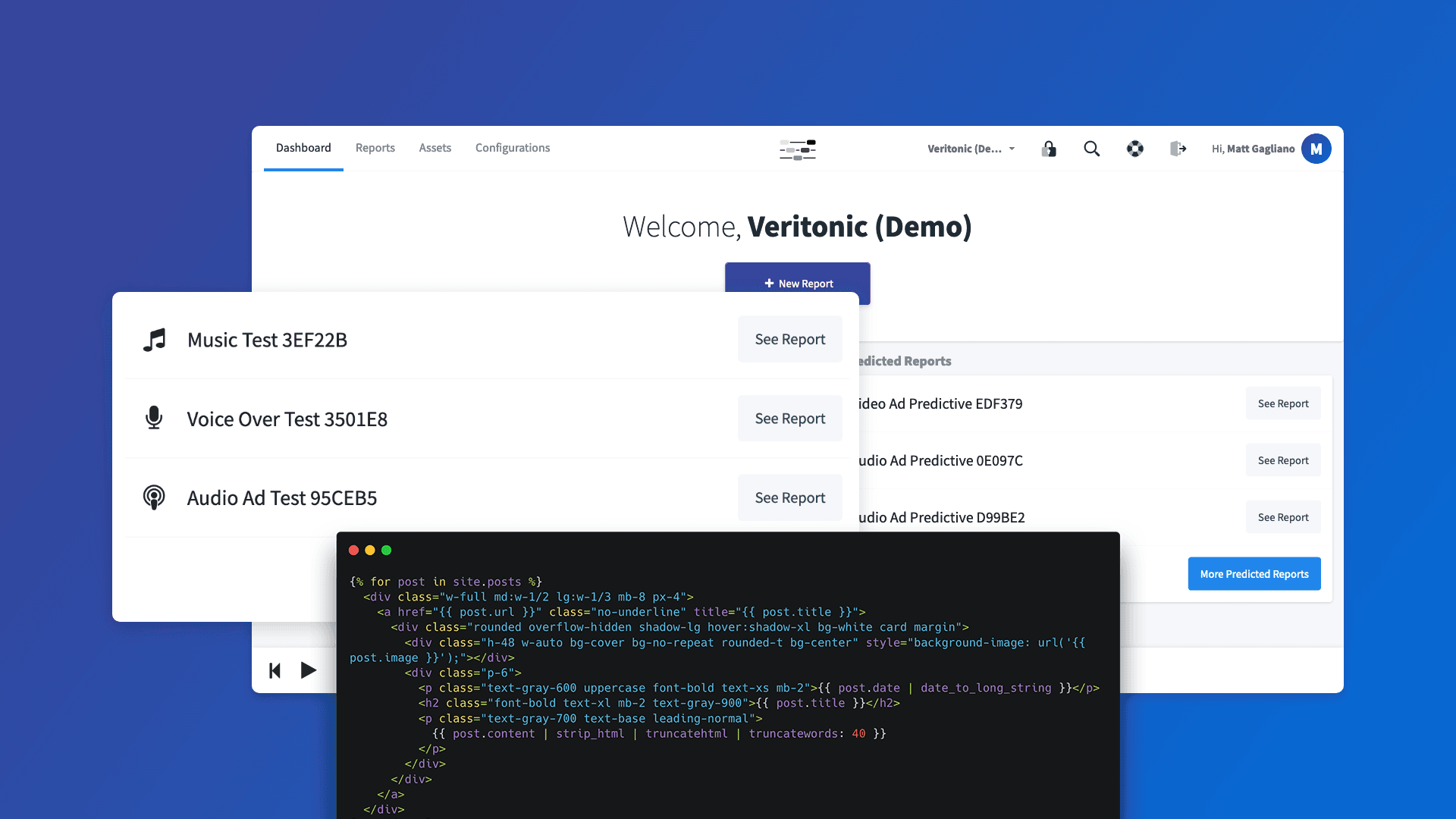 Matt Gagliano Designing the Veritonic Platform in Consumable Components